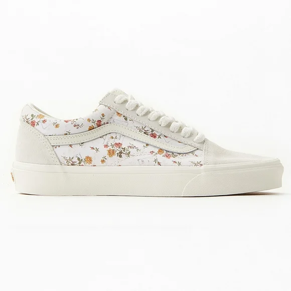 Vans Old Skool Vintage Floral Marshmallow Embroidered Sneakers Women's Size 7.5 - Picture 5 of 6